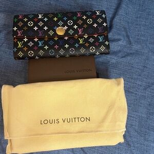 Louis Vuitton Black Multicolor Wallet